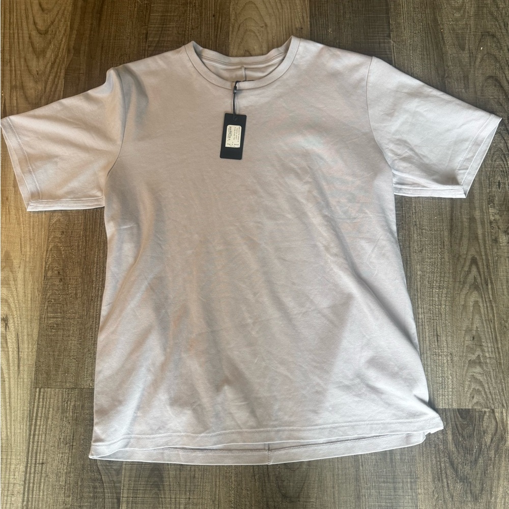 Nwt Rag & Bone Large Pastel Grey Short Sleeve Crew Neck Pure Pima Cotton Tee